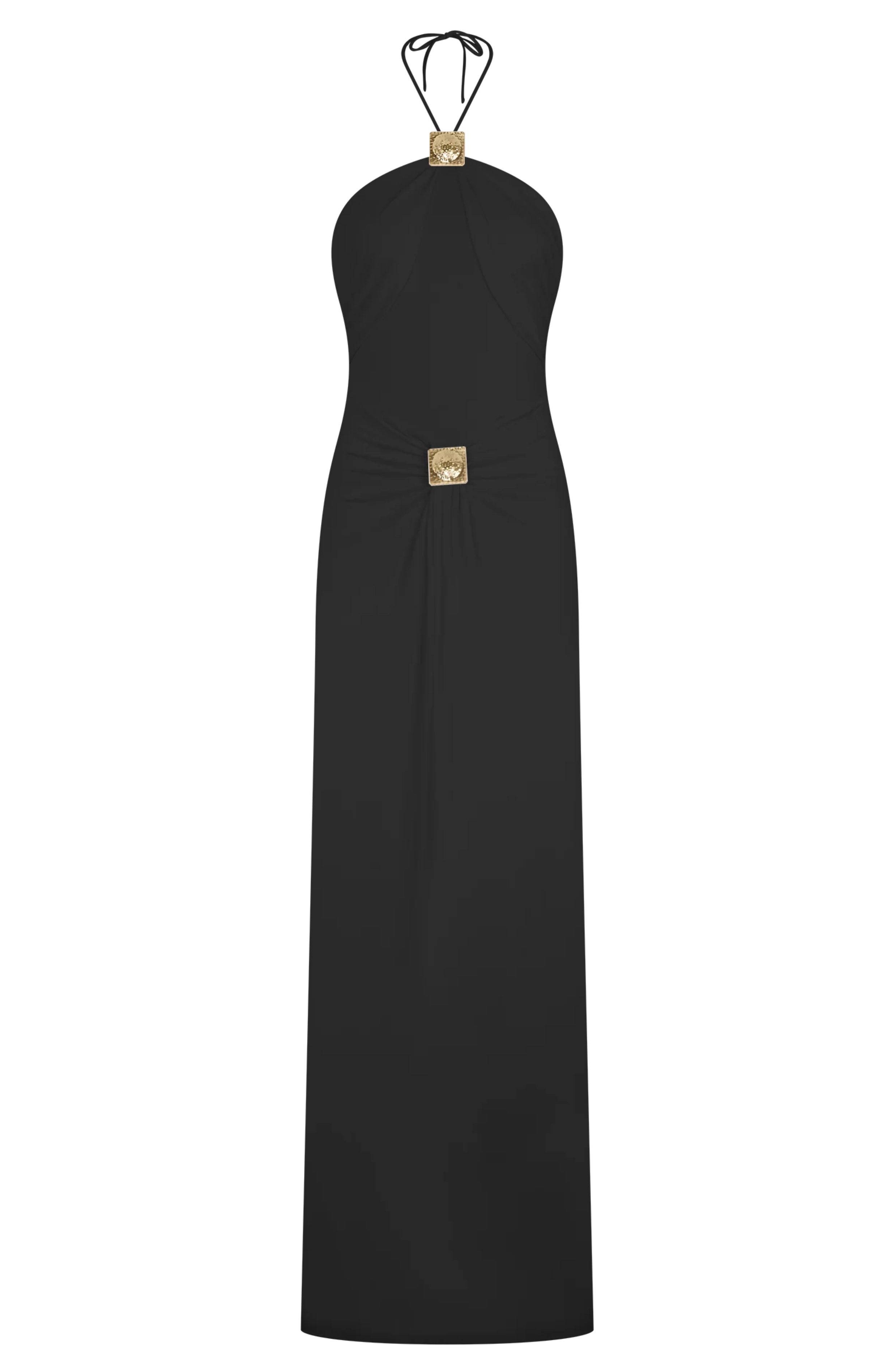 Santorini Gold Gown Maxi Dress