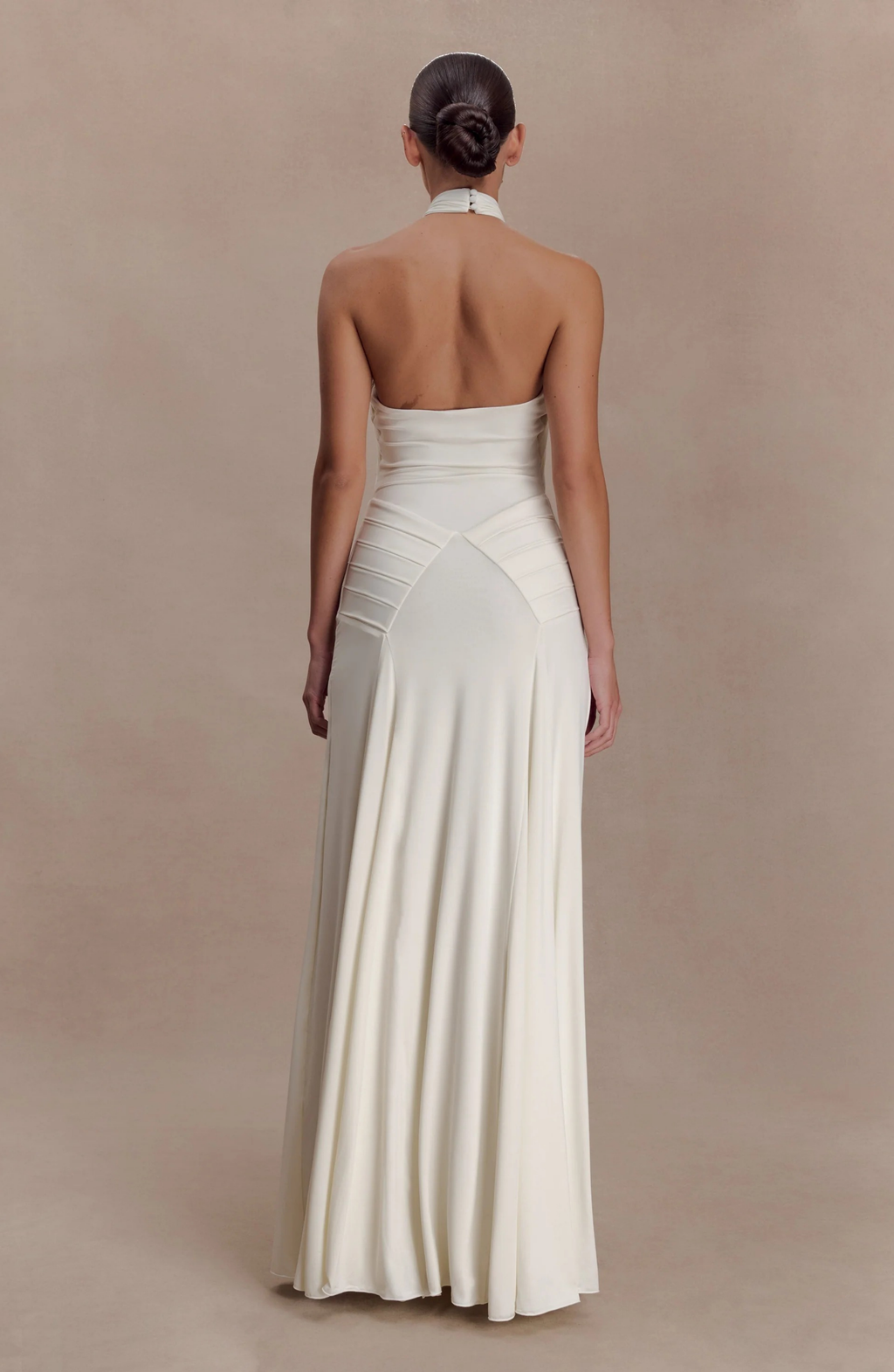 Ibiza Draped Halter Maxi Dress