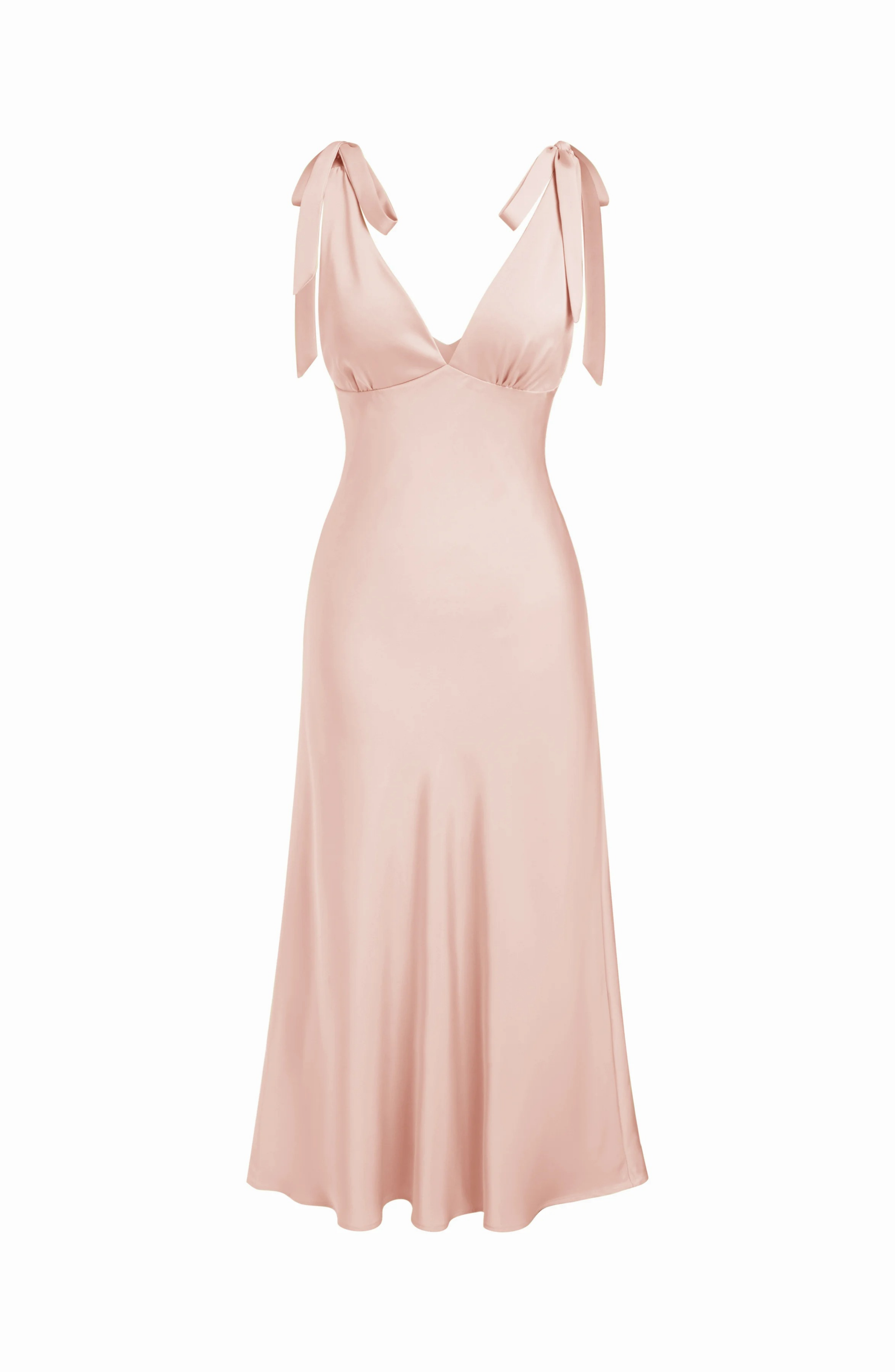 Tie Shoulder Wedding Guest Maxi Dress