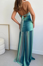 Mesh Maxi Dress with Cut Out Detail