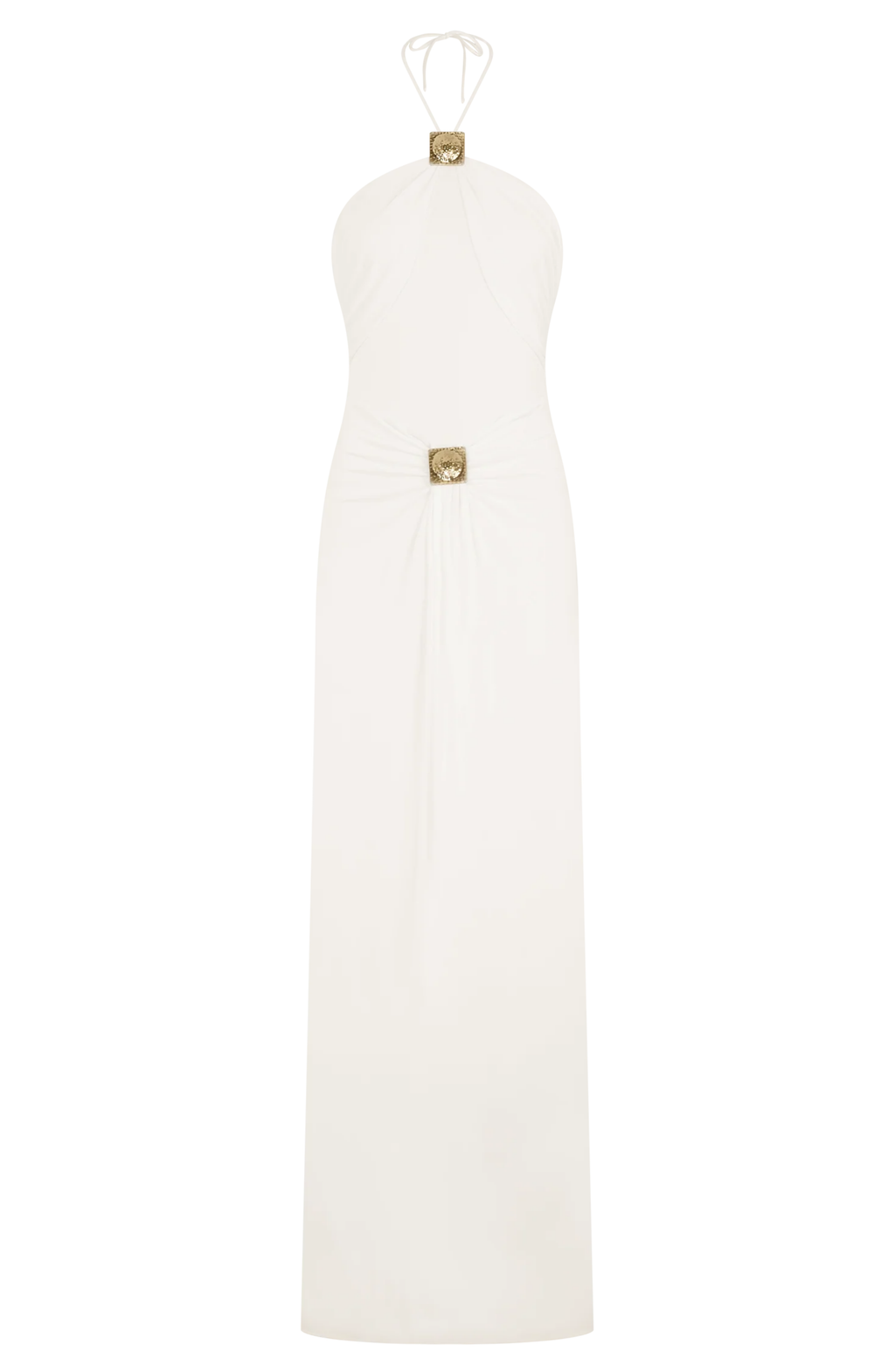 Santorini Gold Gown Maxi Dress