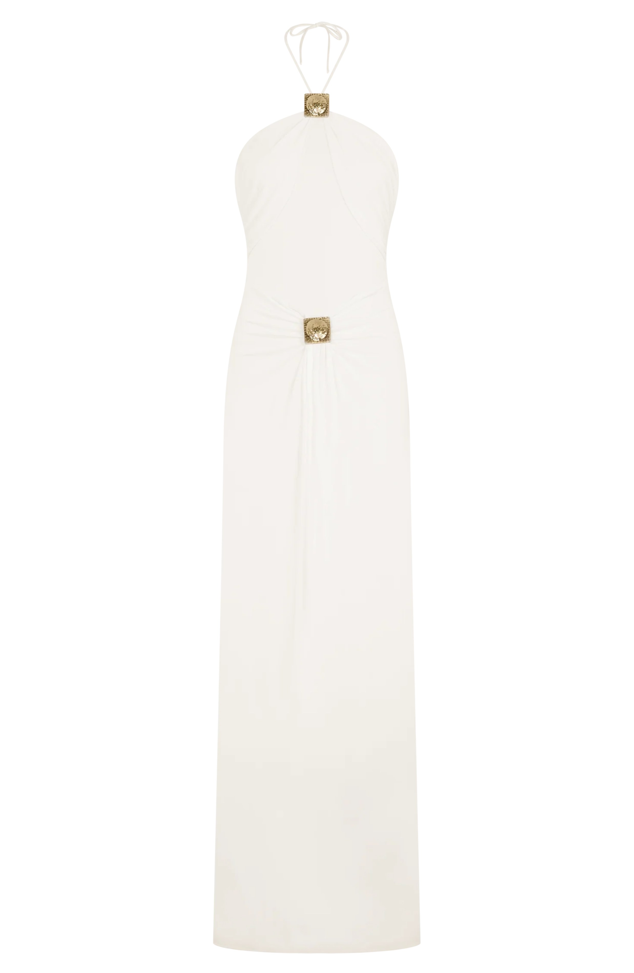 Santorini Gold Gown Maxi Dress