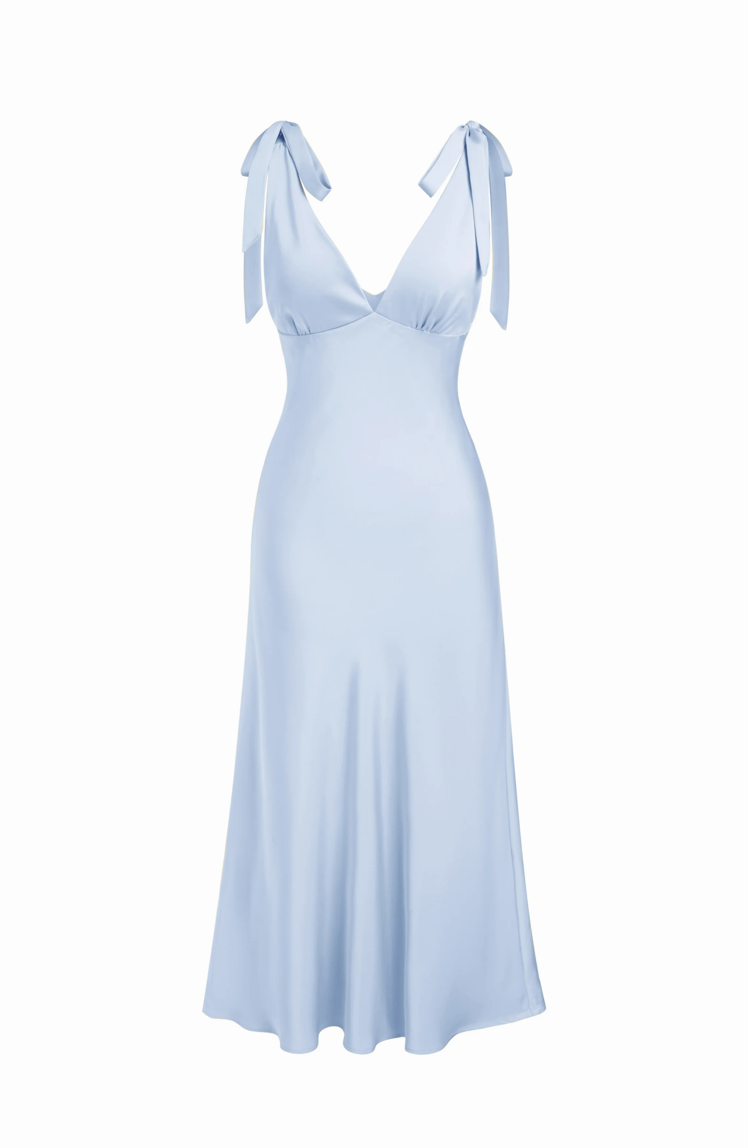 Tie Shoulder Wedding Guest Maxi Dress