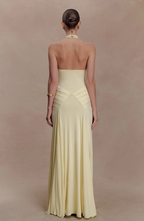 Ibiza Draped Halter Maxi Dress