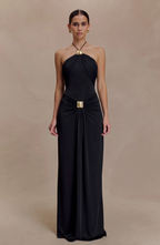 Santorini Gold Gown Maxi Dress