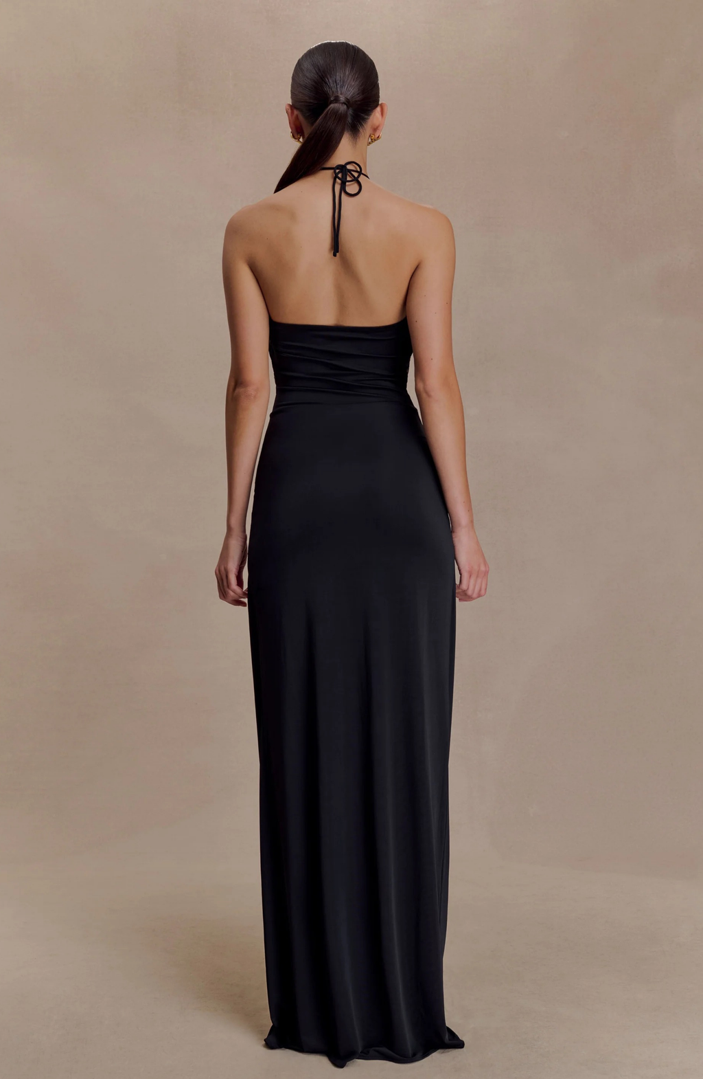 Santorini Gold Gown Maxi Dress