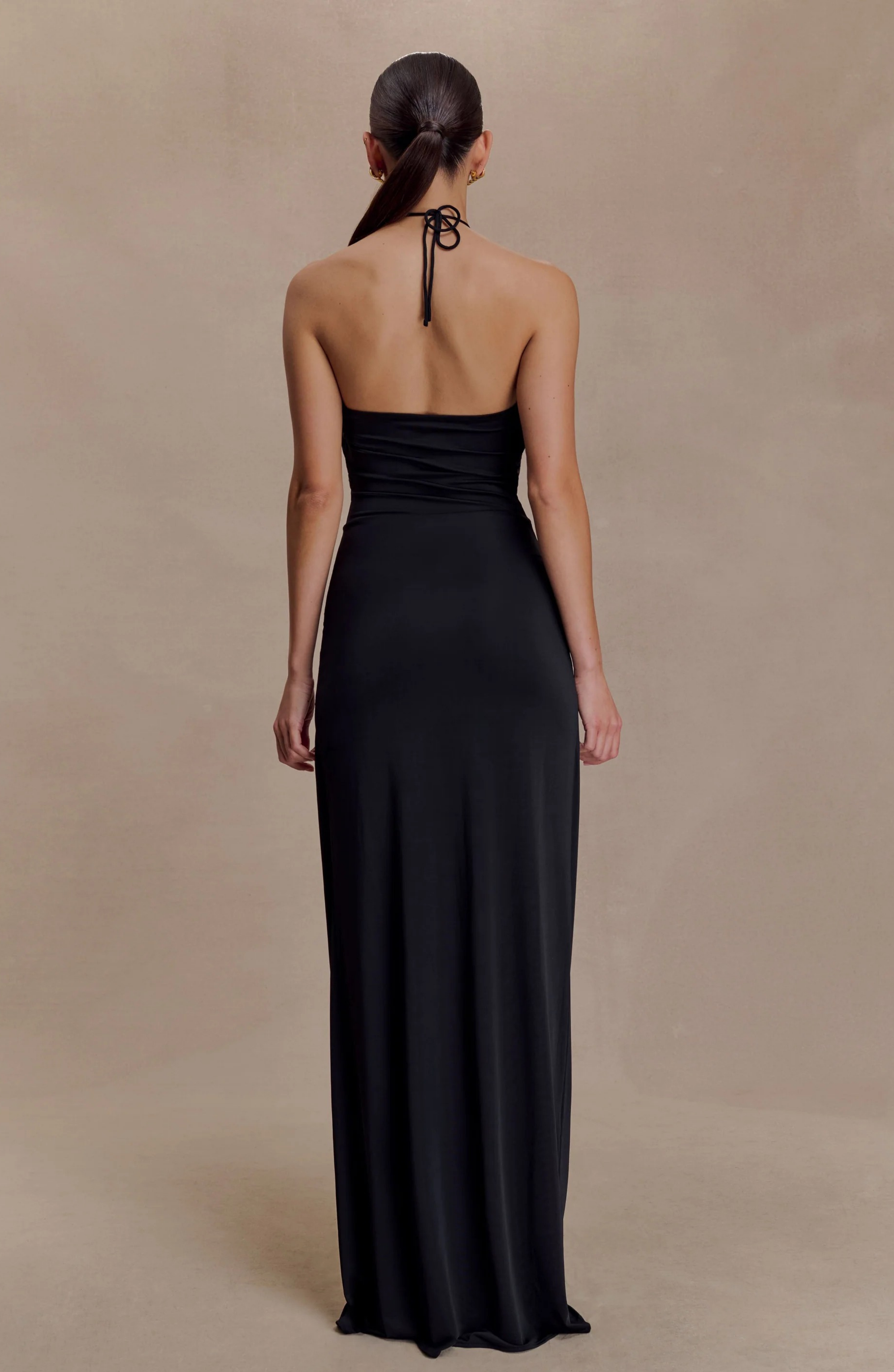 Santorini Gold Gown Maxi Dress