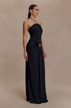 Santorini Gold Gown Maxi Dress