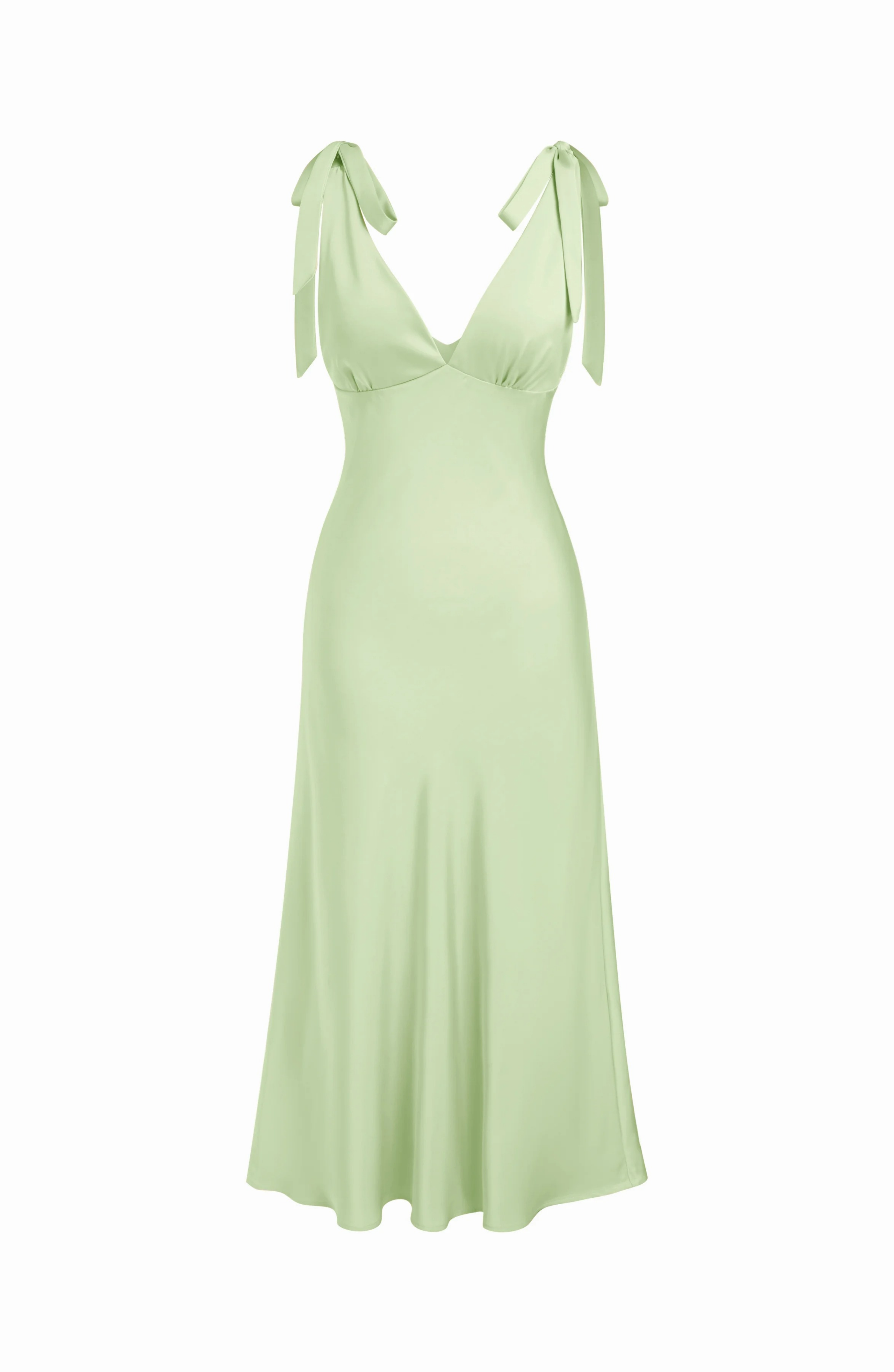 Tie Shoulder Wedding Guest Maxi Dress